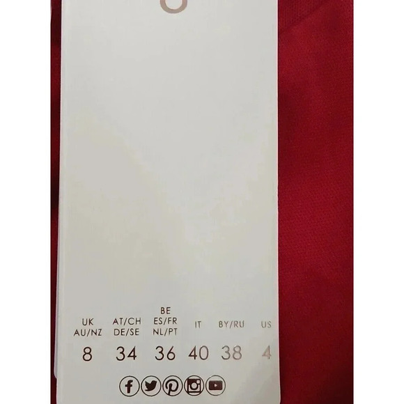 Elegant Red Mini Dress - Picture 11 of 11